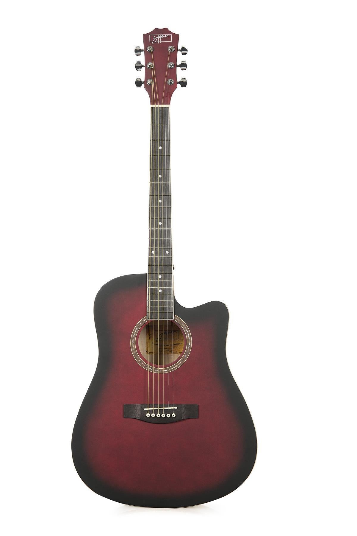 Zoppran%20AZCP100RDS%20Kırmızı%20Akustik%20Gitar