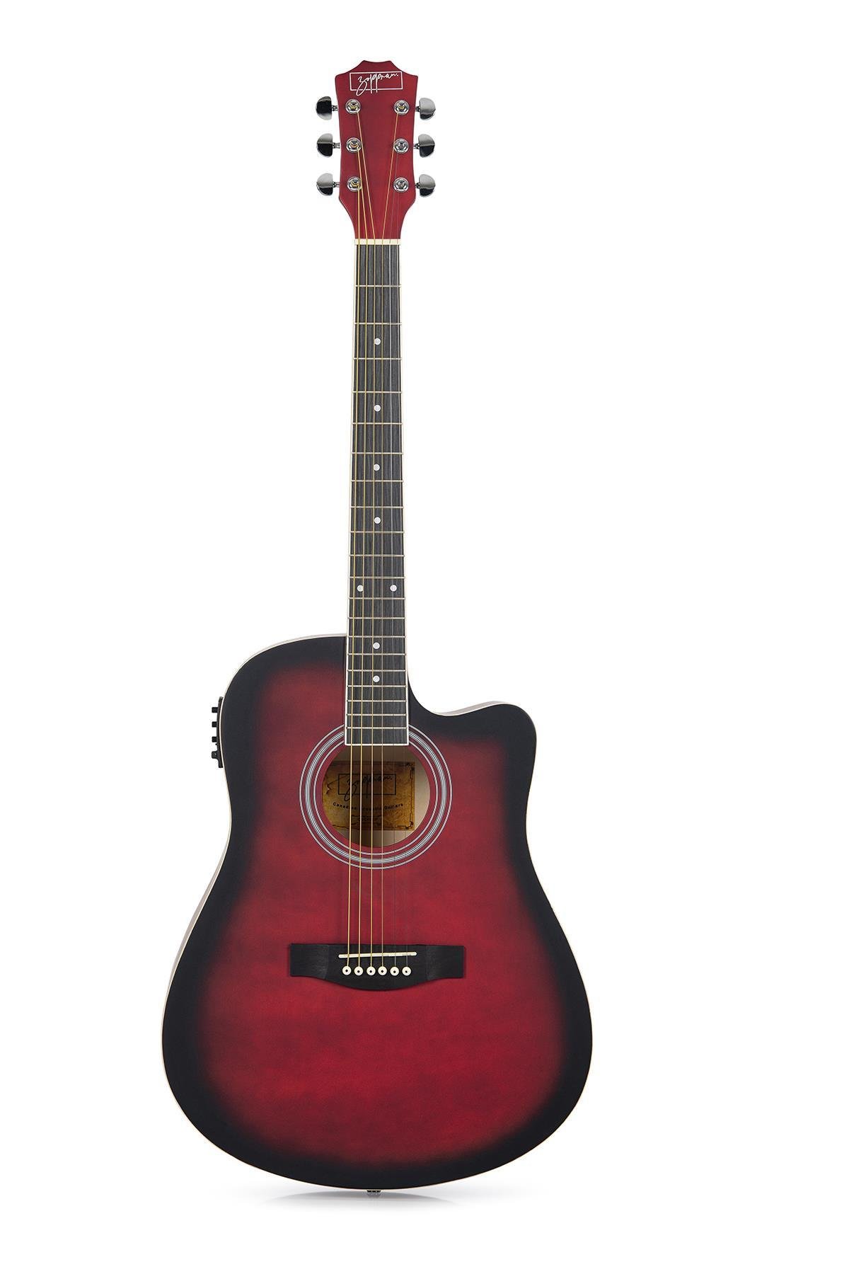 Zoppran%20ACZP150RDS%20Kırmızı%20Elektro%20Akustik%20Gitar