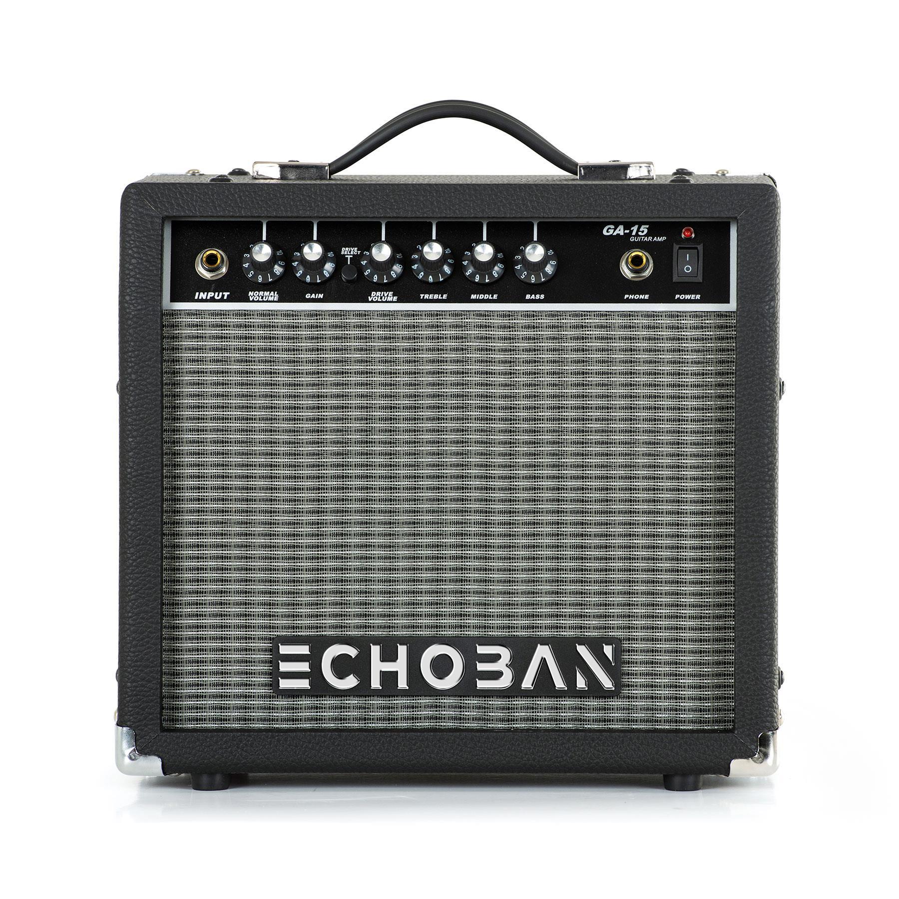 Echoban%20GA15%2015%20Watt%20Siyah%20Gitar%20Amfisi