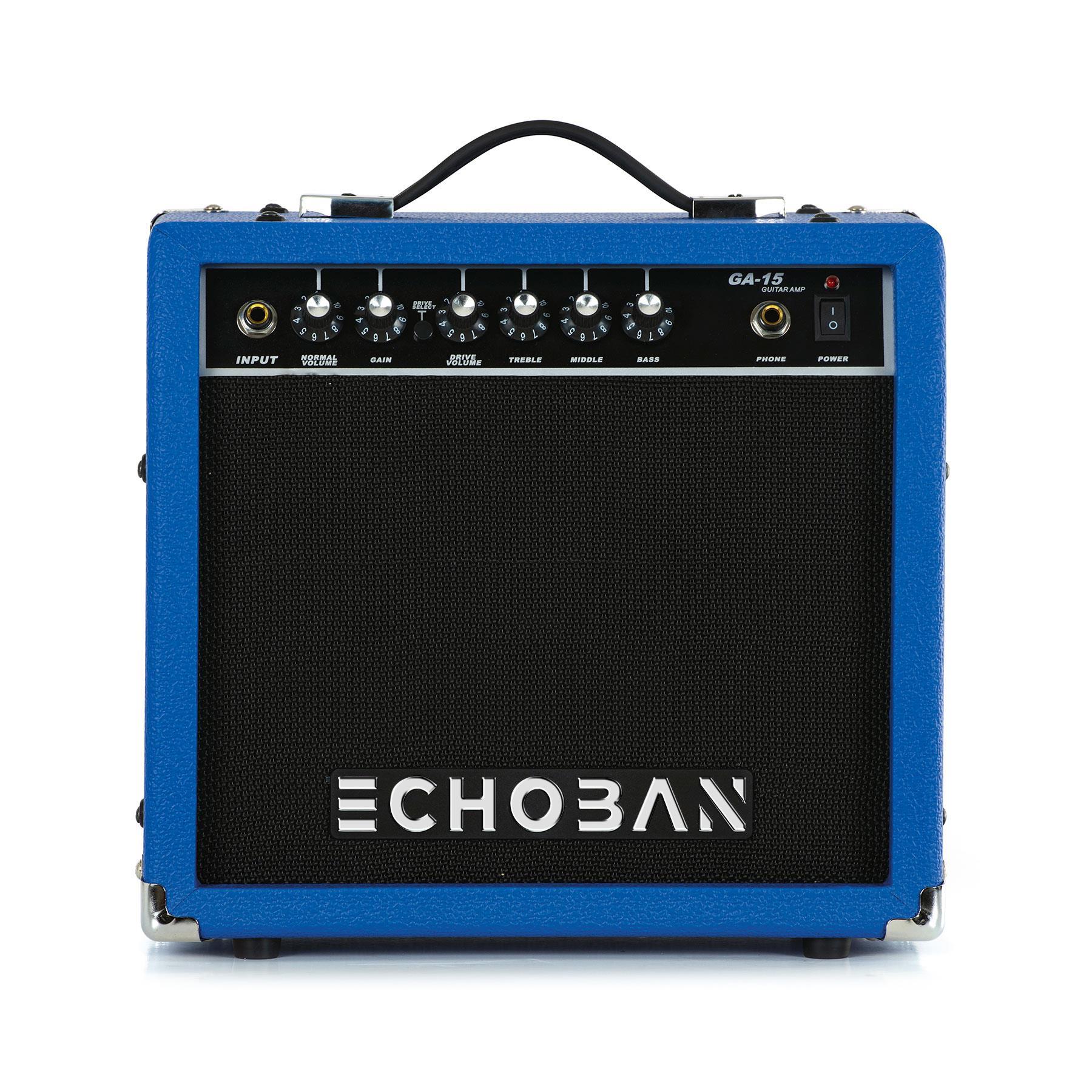 Echoban%20GA15%2015%20Watt%20Mavi%20Gitar%20Amfisi