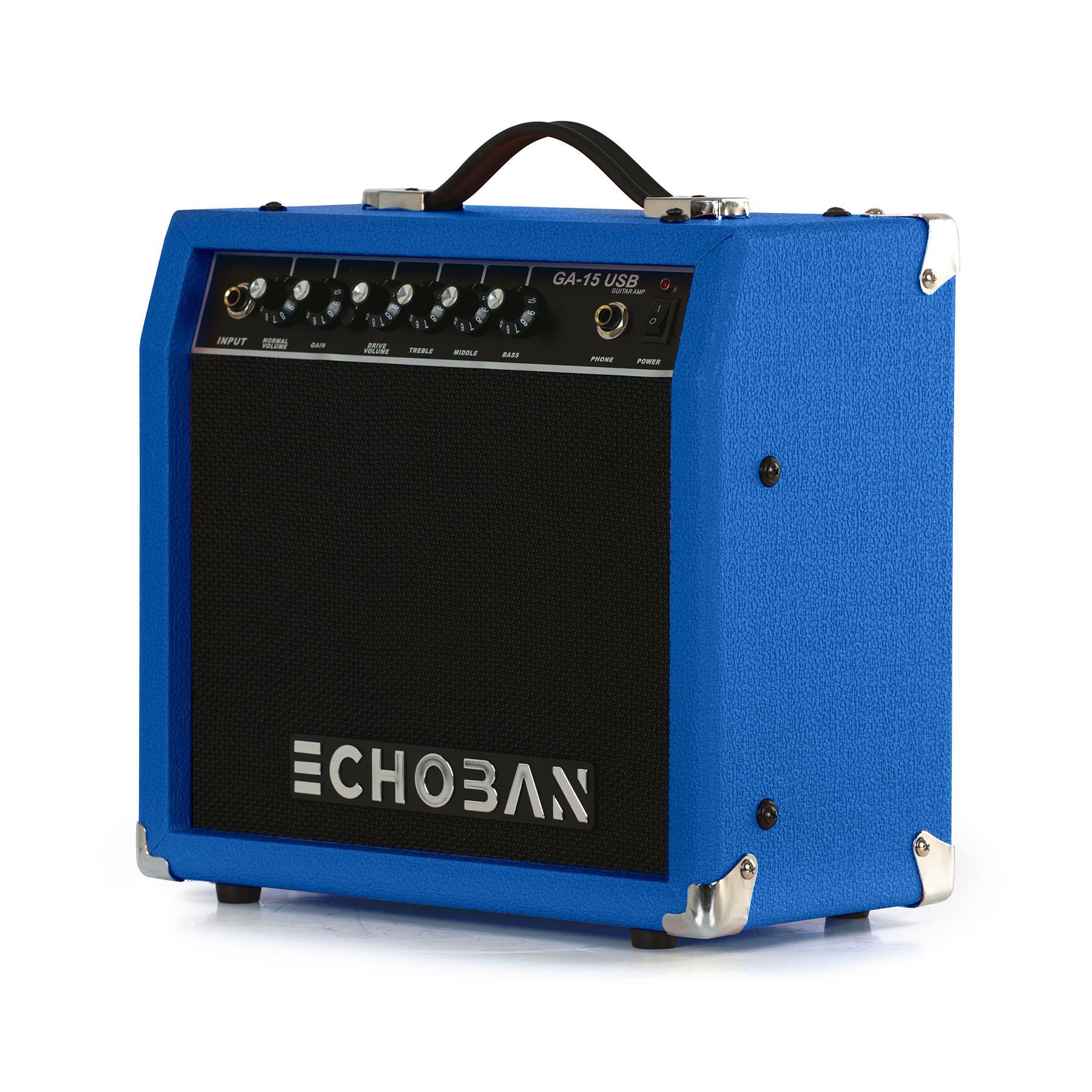 Echoban%20GA15USB%2015%20Watt%20Mavi%20Gitar%20Amfisi%20USB