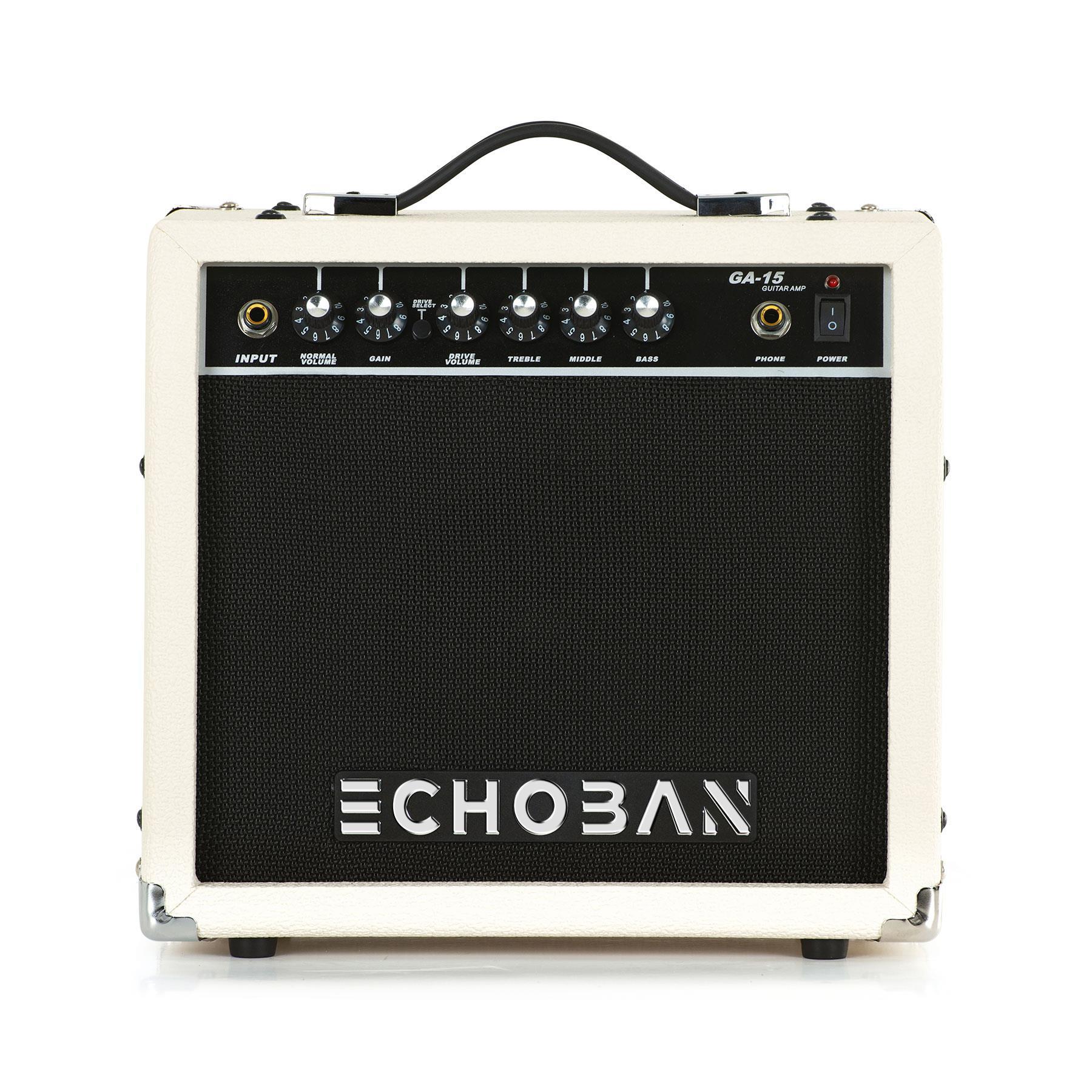 Echoban%20GA15%2015%20Watt%20Beyaz%20Gitar%20Amfisi