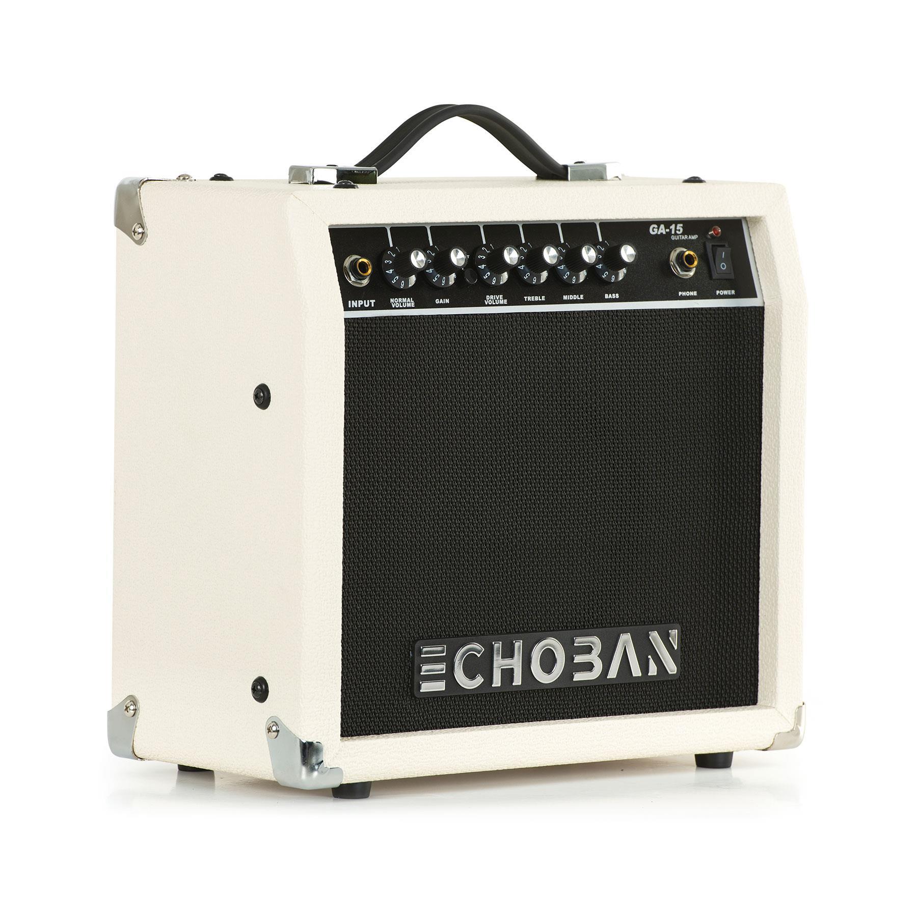 Echoban%20GA15%2015%20Watt%20Beyaz%20Gitar%20Amfisi