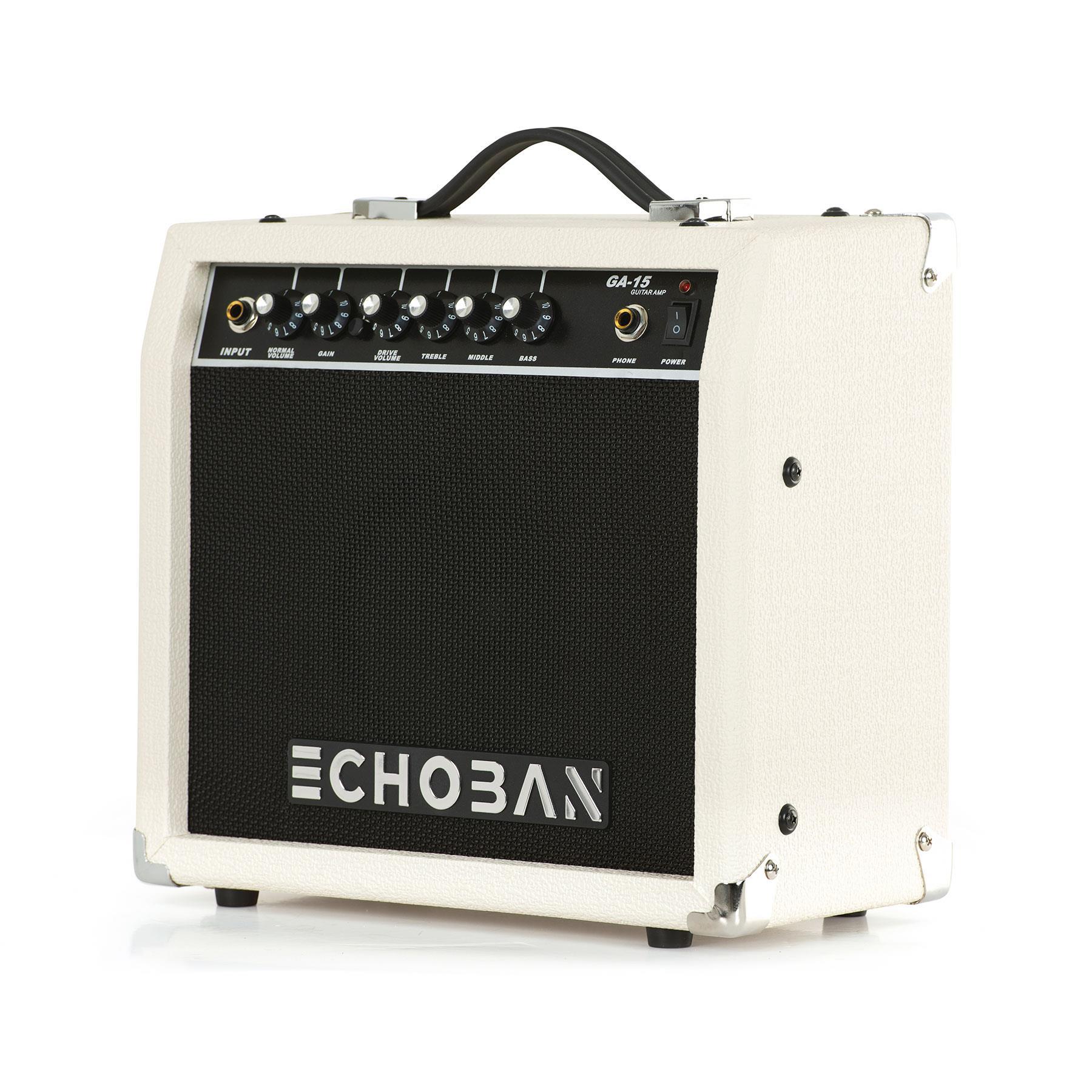 Echoban%20GA15%2015%20Watt%20Beyaz%20Gitar%20Amfisi