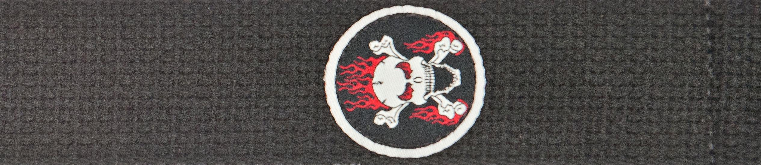 GİTAR ASKISI 50MM COTON PATCH SKULL