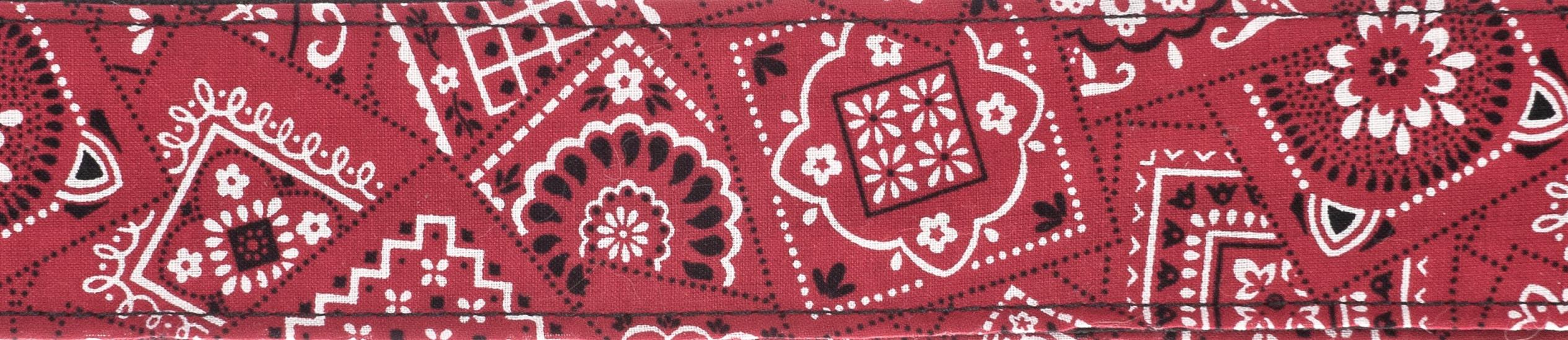 GİTAR ASKISI DOKUMA 50MM KIRMIZI BANDANA