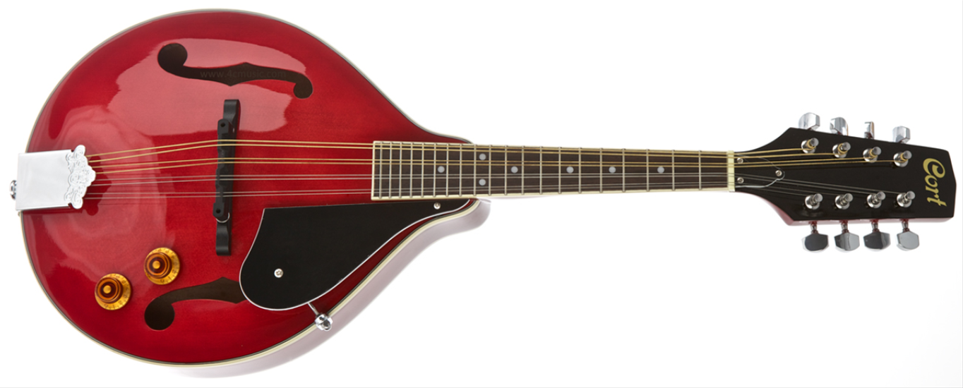 ELEKTRO MANDOLIN ÇANTALI, TRANS RED, LADİN KAPAK