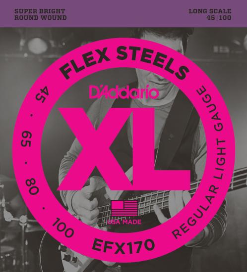 BAS GİTAR TEL SETİ, FLEXSTEELS, REGULAR LIGHT GAUG