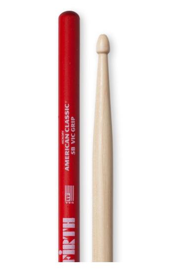 BAGET(ÇİFT) VIC 5B GRIP, HICKORY, 0.595’’x16’’, MEDI